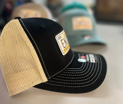 Enduro License Plate Patch Trucker – Classic Look, 3 Color Combos