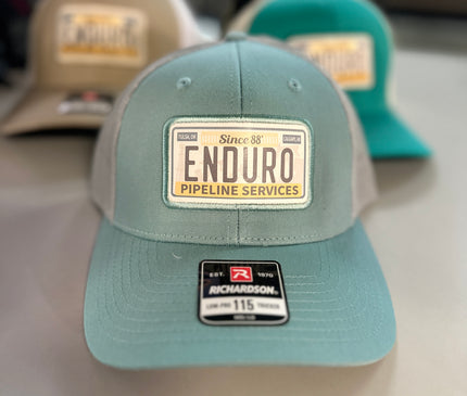 Enduro License Plate Patch Trucker – Classic Look, 3 Color Combos
